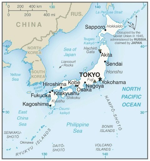 Japan map
