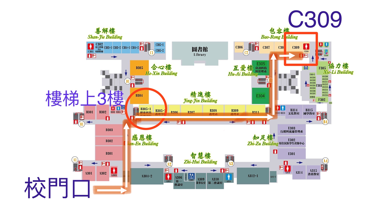 慈科大護理系 口試路線圖